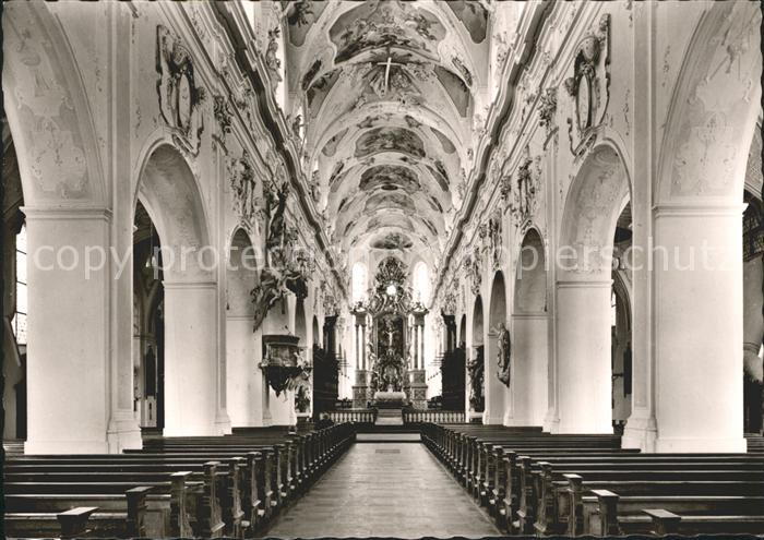 Ochsenhausen Ehemalige Klosterkirche Inneres Fresken