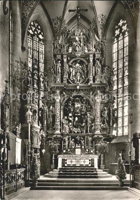 ueberlingen Bodensee St Nikolausmuenster Hochaltar Joerg Zuern 17. Jhdt.