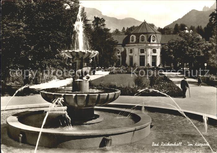 Bad Reichenhall Kurpark Springbrunnen
