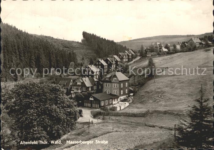 Altenfeld Thueringen Haeuserpartie Masserberger Strasse Thueringer Wald