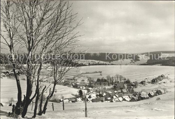 Heubach Thueringen Winterpanorama Erholungsort
