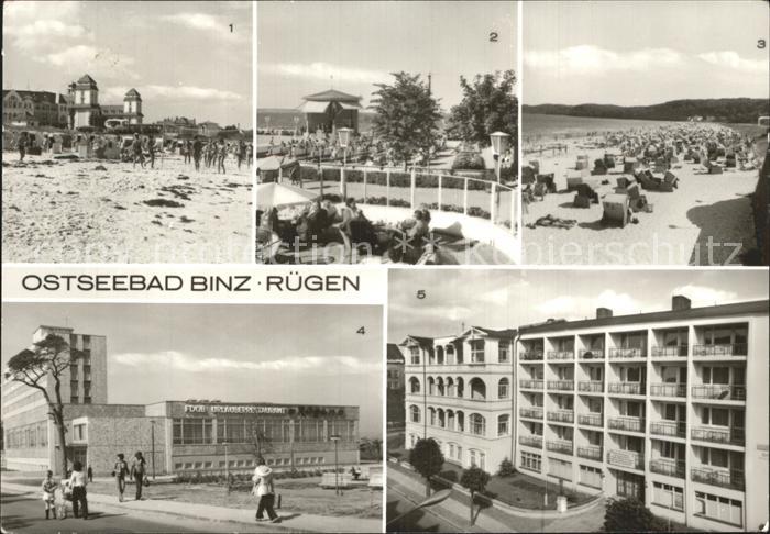 Binz Ruegen Kurhaus Strand Promenade FDGB Erholungsheim Urlauberrestaurant Haus