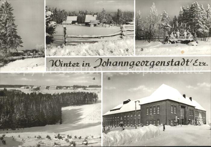 Johanngeorgenstadt im Winter Ferienheim IG Wismut Sauschwemme Schwibbogen OT Sch