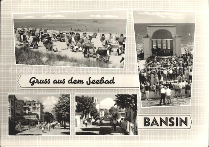 Bansin Ostseebad Strand Konzertpavillon Ortspartie