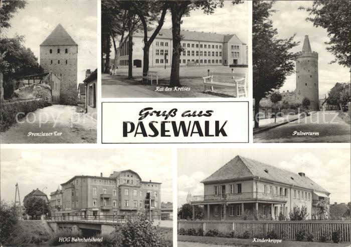 Pasewalk Mecklenburg Vorpommern Prenzlauer Tor Rat des Kreises Pulverturm HOG Ba