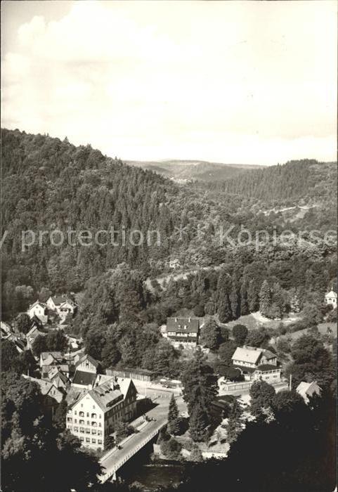 Treseburg Harz Panorama Blick vom Weissen Hirsch
