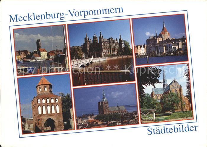Mecklenburg Staedtebilder von Wismar Schwerin Rostock Ribnitz Stralsund Bad Dobe