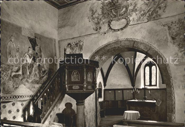 Buchenberg Koenigsfeld Schwarzwald Inneres der 1000jaehrigen St Nikolauskirche