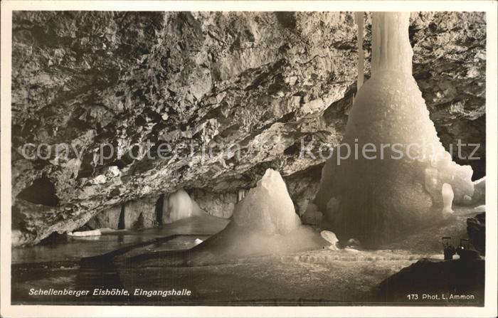 Hoehlen Caves Grottes Schellenberger Eishöhle Eingangshalle F