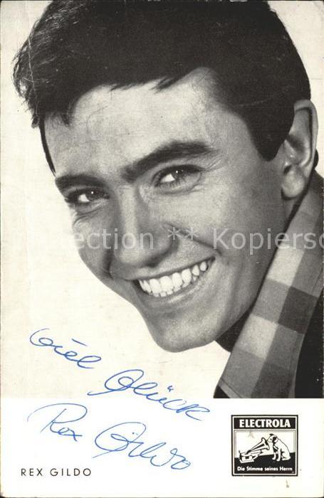 Saenger Band Rex Gildo Autogramm