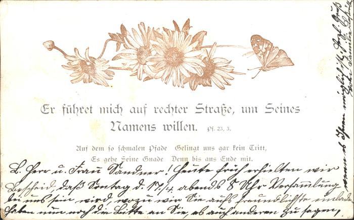Schmetterlinge Margeriten Psalm 23 3.