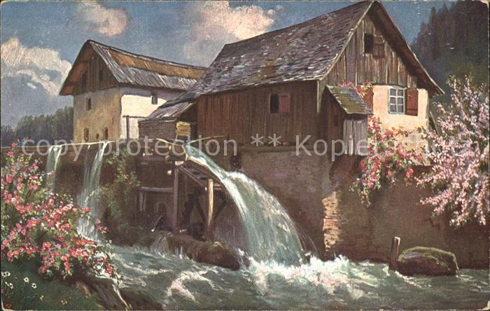 Wassermuehle Künstlerkarte
