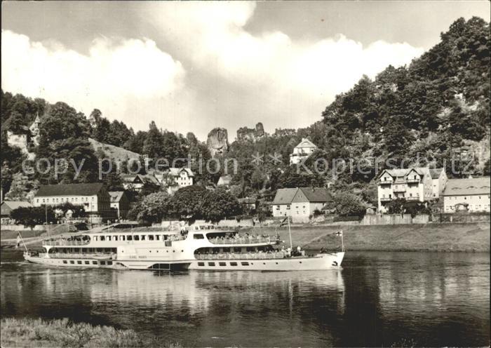 Motorschiffe MS Karl Marx Rathen Saechsische Schweiz