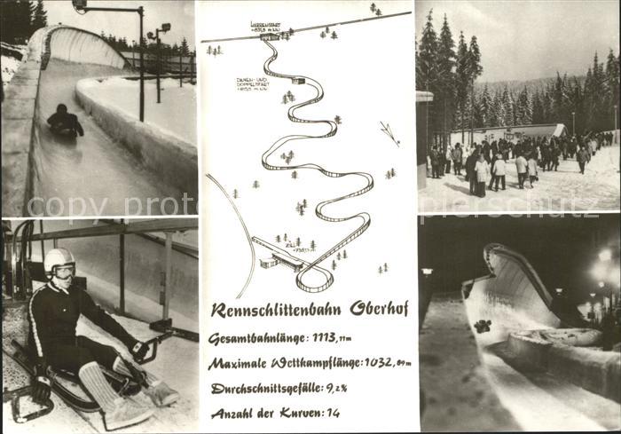 Bobsport Rennschlittenbahn Oberhof