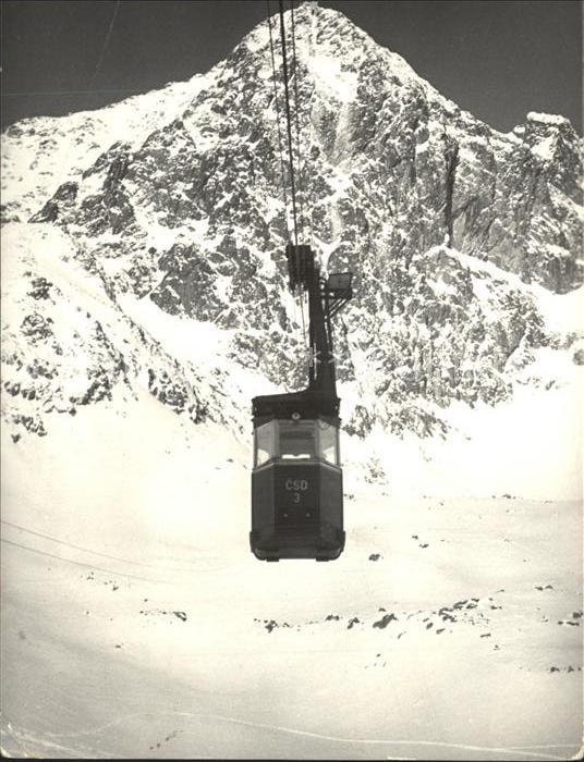 Seilbahn Vysoke Tatry Skalnate pleso Lomnicky stit