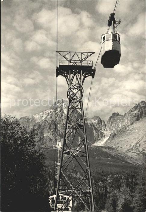 Seilbahn Vysoke Tatry Lanovka na Skalnate Pleso Lomnicky stit
