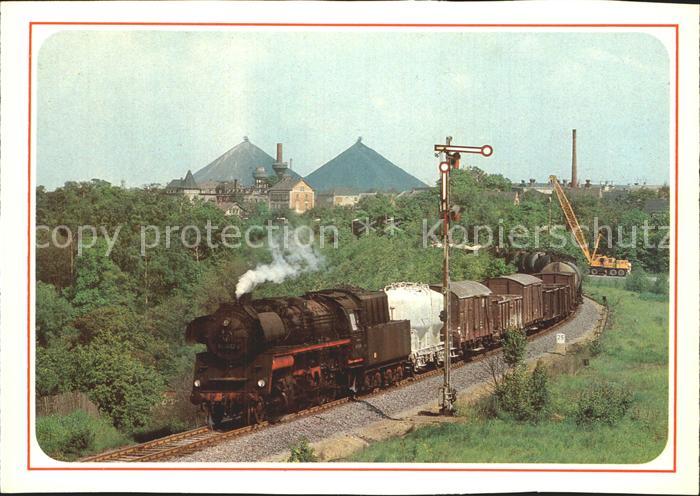 Lokomotive Lok 58 3032 Gueterzug Ronneburg