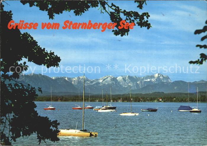 Boote Starnberger See Zugspitzgruppe
