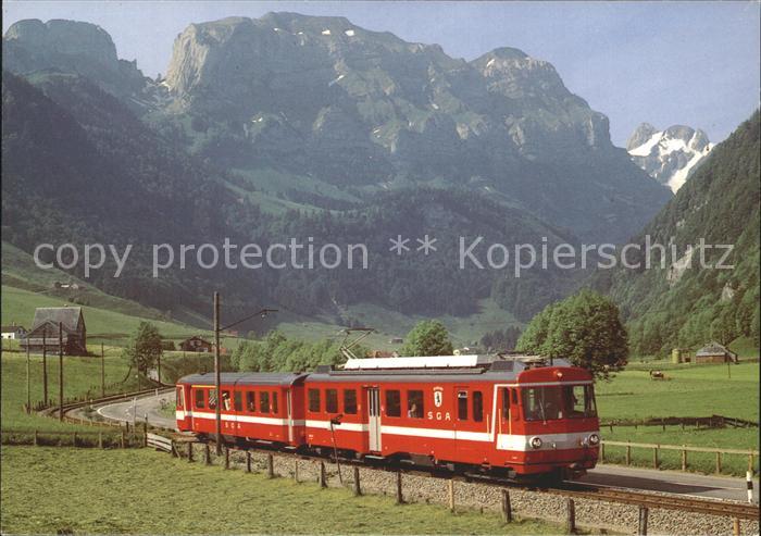 Eisenbahn Pendelzug Appenzeller Bahnen Schwendetal Bogarten Marwees