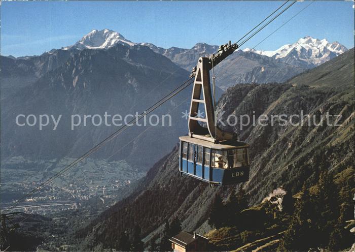 Seilbahn Blatten-Belalp Fletschhorn Mischabel
