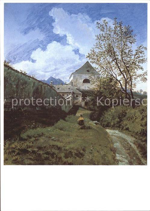 Kuenstlerkarte Friedrich Philipp Reinhold Kloster auf dem Kapuzinerberg Salzburg