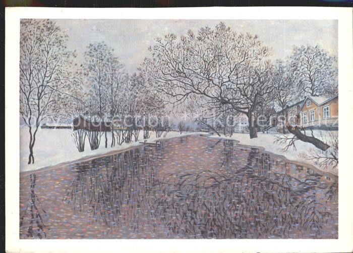 Kuenstlerkarte Vilho Lampi Liminganjoki Liminka Finland