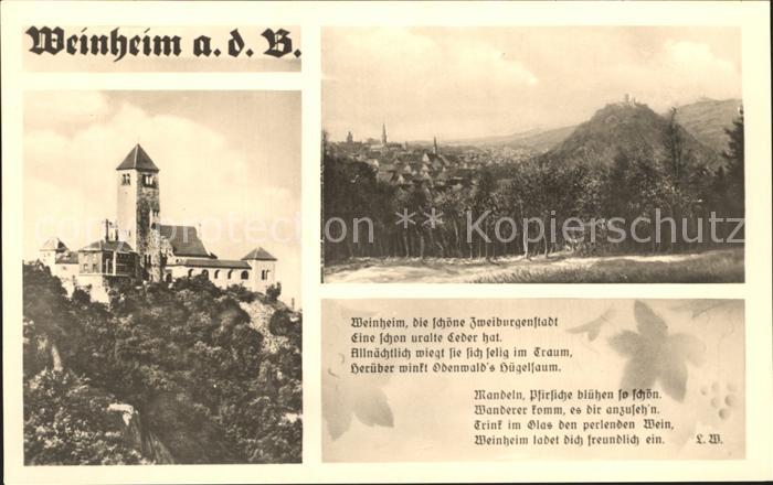 Weinheim Bergstrasse Odenwaldpforte