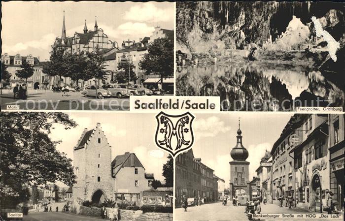 Saalfeld Saale Feengrotten Gralsburg Blankenburger Strasse HOG Das Loch Markt