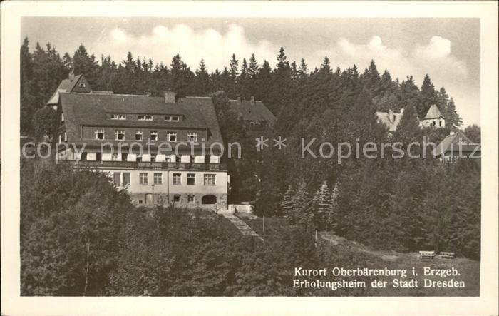 Oberbaerenburg Baerenburg Erholungsheim der Stadt Dresden