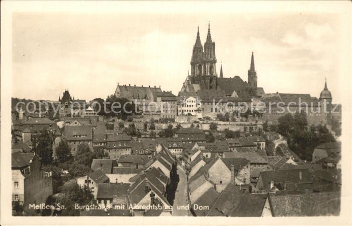 Meissen Elbe Sachsen Burgstrasse Albrechtsburg Dom