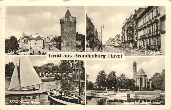 Brandenburg Havel Steintorturm Steinstrasse Salzhof Johanniskirche
