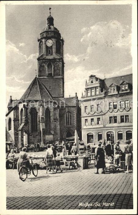 Meissen Elbe Sachsen Markt