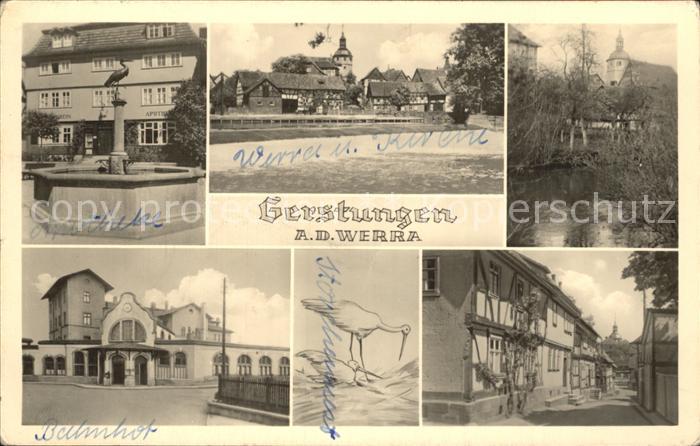 Gerstungen Werra Kirche Apotheke Bahnhof