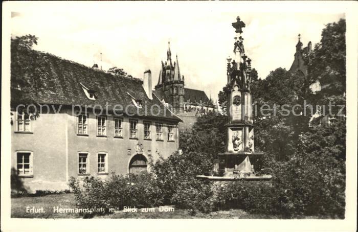 ERFURT CITY Herrmannsplatz Dom