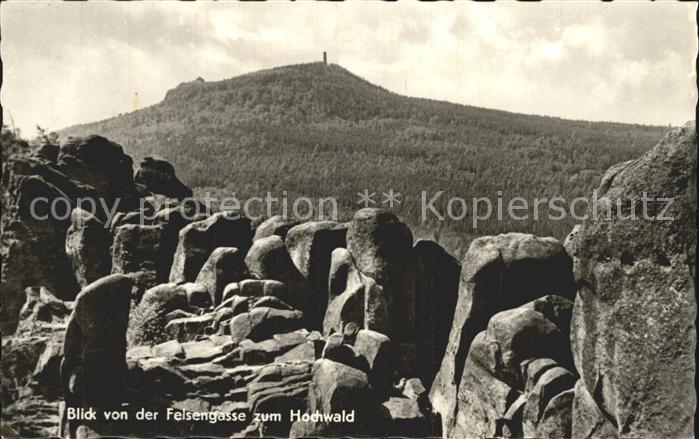 Oybin Sachsen Felsengasse Hochwald