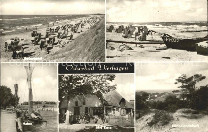 Dierhagen Ostseebad Alte Kate Hafen Strand