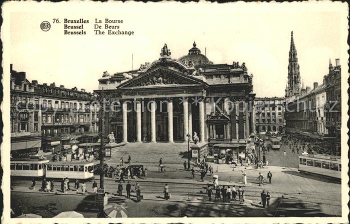Bruxelles Bruessel Bourse Exchange