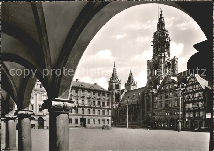Heilbronn Neckar Marktplatz St. Kilianskirche Palais