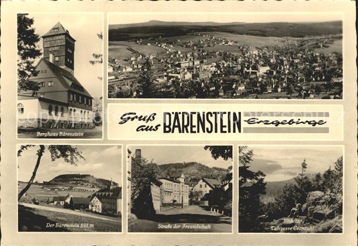 Baerenstein Annaberg-Buchholz Berghaus Strasse der Freundschaft Talsperre Cranza