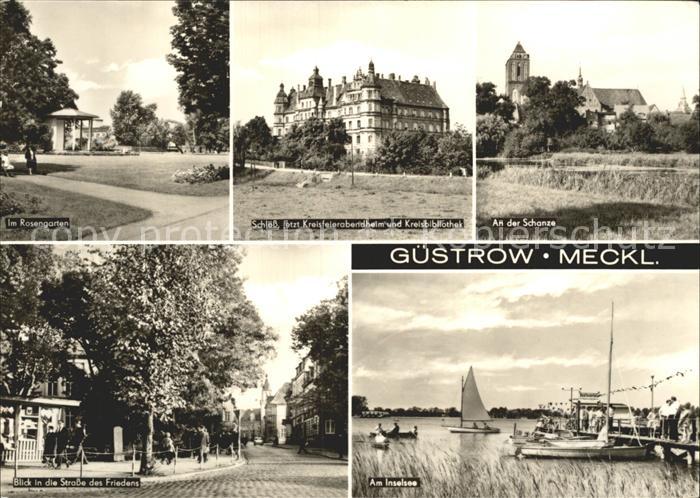 Guestrow Mecklenburg Vorpommern Schanze Schloss Rosengarten Strasse des Friedens