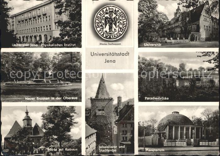 Jena Universitaet Paradiesbruecke Johannistor Stadtkirche