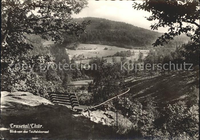 Trusetal Blick von der Teufelskanzel