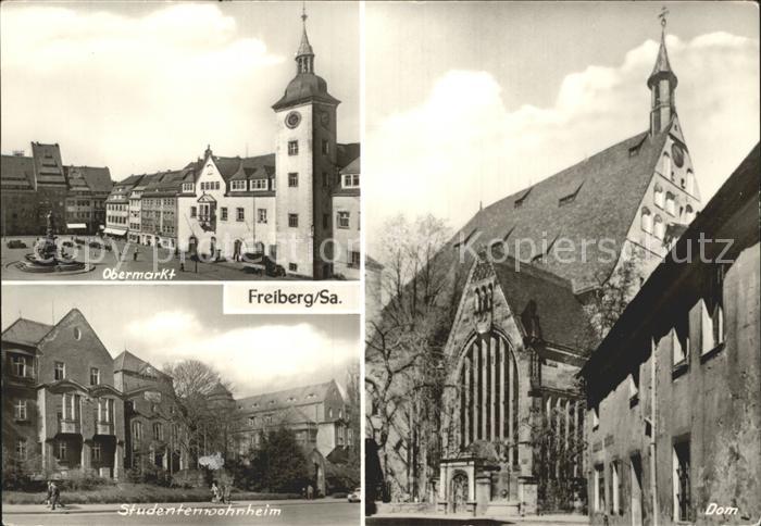 Freiberg Sachsen Obermarkt Studentenwohnheim Dom