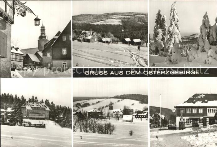 Geising Erzgebirge Hauptstrasse Baerenfels Telikoppe Kahlenberg Altenberg Schell