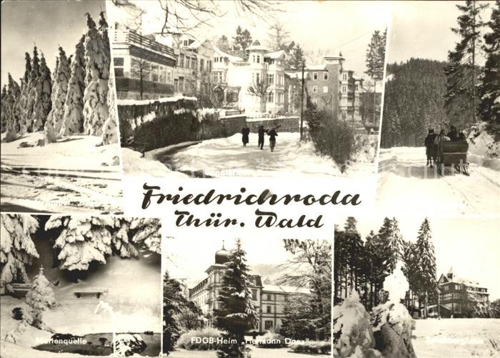 Friedrichroda Sanatorium Tannenhof FDGB-Heim Hermann Danz Spiessberghaus