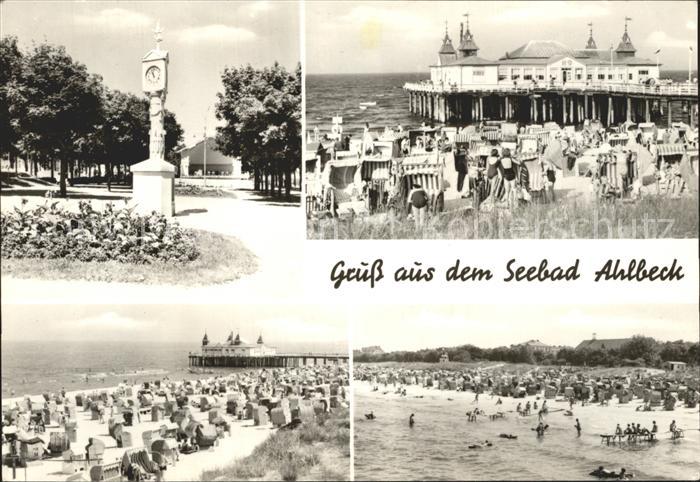 Ahlbeck Ostseebad Strand Uhr Anlegestelle