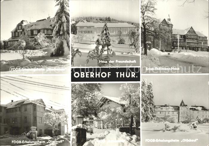 Oberhof Thueringen FDGB-Erholungsheim Dimitroff Glueckauf Ernst-Thaelmann-Haus