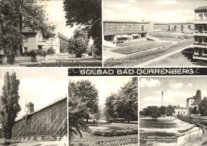 Bad Duerrenberg Sozialistische Wohnsiedlung Borlochturm Gradierwerk