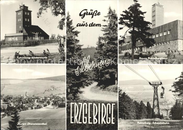 Oberwiesenthal Erzgebirge Fichtelberg Wasserwarte Schwebebahn