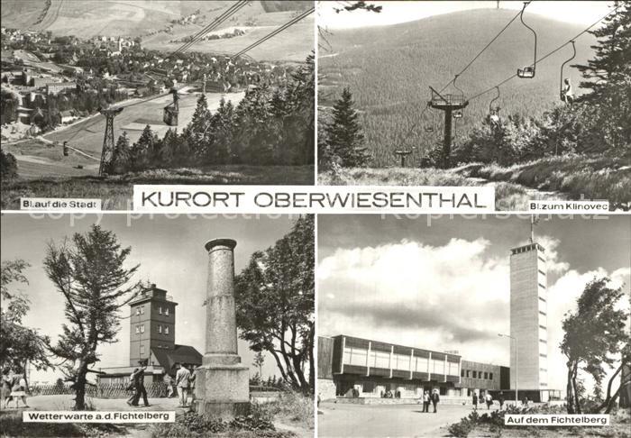 Oberwiesenthal Erzgebirge Wetterwarte Fichtelberg Klinovec Sesselbahn